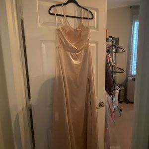 Cream bridesmaid dress “gold”